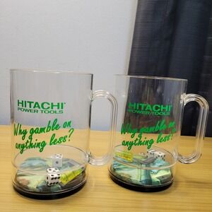 Hitachi Power Tools Promo Cups Mugs‎ Plastic why gamble on anything less? USA